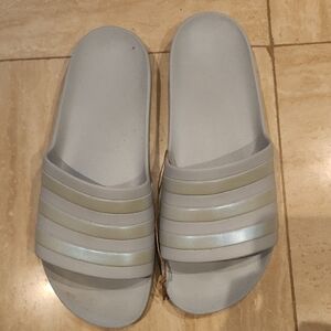 Adidas Gray Sandals Minimalist Design